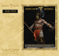Сборная фигура из смолы Gladiator Goplomah, 75 мм, Mercury Models