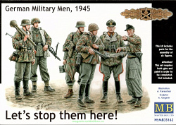 Сборные фигуры из пластика MB 35162 «Let's stop them here!», Немецкие военные, 1945 (1/35) Master Box