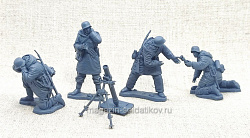 Солдатики из пластика Немецкий 88-мм миномет. Зима, Харьков 1943 г. (1:32) Plastic Platoon (PP080) (PP080)