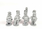 Фигурки из смолы 1812 г, набор 1 из 4 фигурок, 50 мм, Баталия миниатюра - фото
