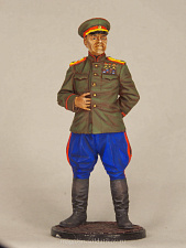 Миниатюра в росписи Маршал Советского Союза Г.К. Жуков, 1945 г., 1:32, Сибирский партизан. - фото