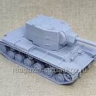Советский тяжёлый штурмовой танк КВ-2 3D 1/56 3Д Корнукопия (552-022) (552-022)