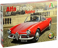 Сборная модель из пластика ИТ Автомобиль Альфа Ромео GIULIETTA SPIDER 1300 (1/24) Italeri