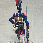 Миниатюра из олова Гвардейский сапер, Франция 1809-14 гг, 54 мм, Студия Большой полк (ИЛ2348.12.03.54) (ИЛ2348.12.03.54)