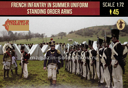 Солдатики из пластика French Infantry in Summer Uniform Standing Order, (1/72) Strelets (222) (222)