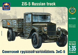 Сборная модель из пластика Советский грузовой автомобиль ЗиС-5 (1/35) АРК моделc