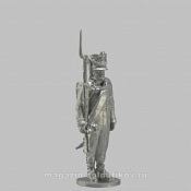 Сборная миниатюра из металла Унтер-офицер мушкетерской роты, Россия 1808-1812 гг, 28 мм, Аванпост - фото