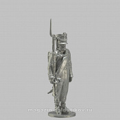 Сборная миниатюра из металла Унтер-офицер мушкетерской роты, Россия 1808-1812 гг, 28 мм, Аванпост - фото