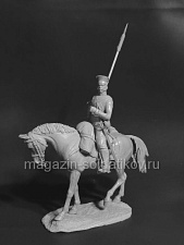 Сборная миниатюра из смолы Улан Ямбургского полка в переходной форме (2 варианта голов), 54 мм, Chronos miniatures - фото