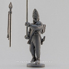 Сборная миниатюра из смолы Подпрапорщик Павловского полка, идущий 28 мм, Аванпост