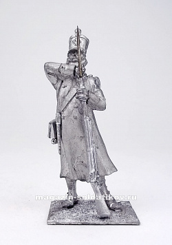 Миниатюра из олова Французский пехотинец (отступление из России), 54 мм, Магазин Солдатики