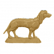 Солдатики из пластика Собака. Бассет, бежевый, Воины и битвы - фото
