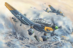 Сборная модель из пластика Самолет Junkers Ju-87D-5 Stuka, (1:24) Трумпетер (02424) (02424)
