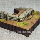Макет полевого штаба, в росписи 1/72 (530-123) (530-123)