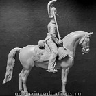 Сборная миниатюра из смолы Обер-офицер армейских драгунских полков, Россия 1812-14, 54 мм, Chronos miniatures