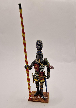 Миниатюра из олова Сэр Эдмунд де Форп, XIV-XV вв, Англия, 54 мм, Студия Большой полк (БП0548.08.09.54) (БП0548.08.09.54)