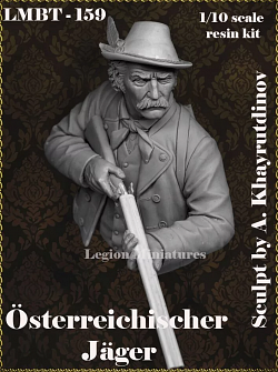 Сборная миниатюра из смолы Österreichischer Jäger, 1:10, Legion Miniatures (LMBT-159) (LMBT-159 )