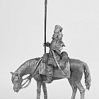 Миниатюра из олова К25 РТ Казак на коне, 54 мм, Ратник