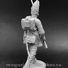 Сборная миниатюра из смолы Гренадер (или фузелер) Павловского гренадерского полка, 1812-14 54 мм, Chronos miniatures