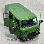 Масштабная модель в сборе и окраске УАЗ 452 открываются двери и багажник, инерционный механизм (Q540-0354) (Q540-0354)