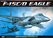 12257 Самолет F-15C/D Eagle 1:48 Академия