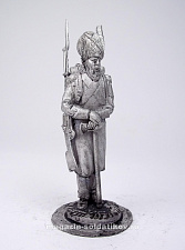 Миниатюра из олова 183 РТ Польский сапер с топором, 54 мм, Ратник - фото