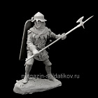 Сборная миниатюра из смолы Пехотинец Гусит 75 mm (1:24) Medieval Forge Miniatures (C-75-128) (C-75-128)