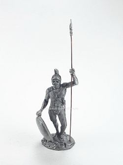 Миниатюра из олова Греческий воин, 75 мм, Новый век