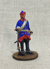 Миниатюра из олова Шведский солдат, 54 мм, Студия Большой полк - фото