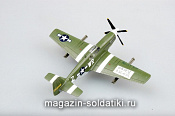 Масштабная модель в сборе и окраске Самолет P-51B, Генри Браун 1:72 Easy Model - фото