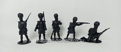704-1109 Шотландские стрельцы (горцы), Оритет (набор 5 шт., черный) (704-1109 н 5 шт) (704-1109 н 5 шт)