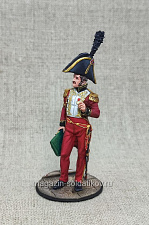 Офицер штаба марашала Бертье, Франция 1812 г., 54 мм, Студия Большой полк - фото