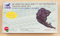 AB3529 M-48A5/M-60A3 MBT T-142 Workable Track Link Set, Bronco (1/35) (QM-158) (QM-158)
