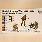 Сборные фигуры из пластика 35501 Советский спецназ, война в Афганистане 1979-19883 (1/35) ICM (Q445-175) (Q445-175)