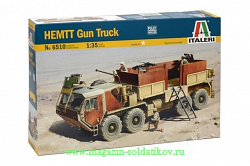 Сборная модель из пластика ИТ Грузовик Hemtt gun (1/35) Italeri