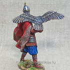 Миниатюра из олова Знатный княжеский дружинник с ловчей птицей, 75 мм, Студия Большой полк (ИЛ2387.07.03.75) (ИЛ2387.07.03.75)