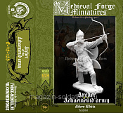 Сборная миниатюра из смолы Персидский пехотинец 75 mm (1:24) Medieval Forge Miniatures - фото