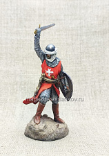 Миниатюра из олова Рыцарь-госпитальер, 54 мм, Студия Большой полк - фото