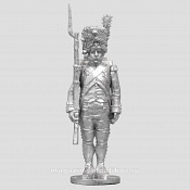 Сборная миниатюра из металла Сержант-гренадёр, на плечо. Франция, 1807-1812 гг, 28 мм, Аванпост - фото