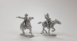 Сборные фигуры из металла Дикий Запад, набор №2 (2 фигуры) 28 мм, Figures from Leon