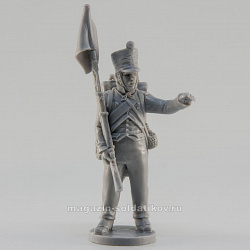 Сборная миниатюра из смолы Сержант фузилёрной роты в бою, Франция, 28 мм, Аванпост