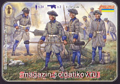 Солдатики из пластика Артиллерия Карла XII (1/72) Strelets - фото