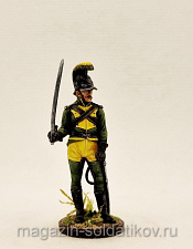 Миниатюра из олова Рядовой конно-егерского полка герцога Людвига.Вюртемберг, 54 мм, Студия Большой полк - фото
