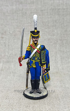 Руский гусар Мариупольского полка 1812 г., 54 мм, Студия Большой полк - фото