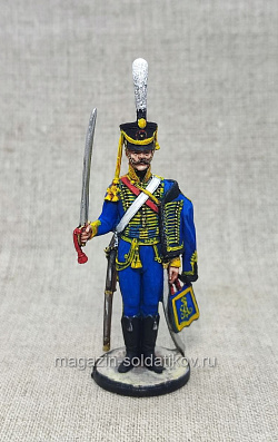 Руский гусар Мариупольского полка 1812 г., 54 мм, Студия Большой полк (ИЛ2518.12.02.54) (ИЛ2518.12.02.54)