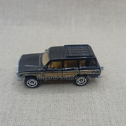 JEEP Wagoneer, Metalflake Black 1/64 Matchbox (QGM-103) (QGM-103)