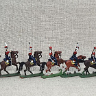Солдатики из пластика в росписи Гвардейские казаки 1812 (сабли) - набор 7 шт., Звезда (Q566-023) (Q566-023)