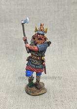 Миниатюра из олова Германский вождь, Россия, 54 мм - фото