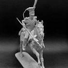 Сборная миниатюра из металла Рядовой армейских уланских полков, Россия 1812-14 г, 54 мм, Chronos miniatures
