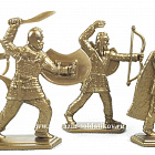 Солдатики из пластика Персы, 54 мм (8 шт, цвет-бронзовый, пластик, б/к), Воины и битвы